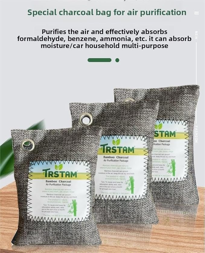 Lavender non-electric air purifier set: formaldehyde-removing gel+ test kit+2activated charcoal packs. Eliminates formaldehyde, benzene, ammonia, TVOC & odors. For bedroom, closet, kitchen, new home