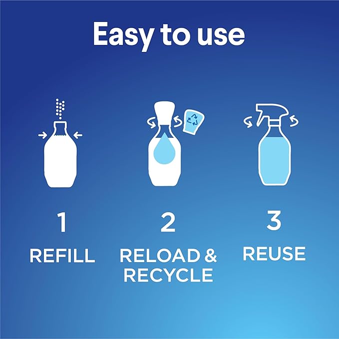 Clorox Bathroom Foamer Refillable Cleaner, Household Essentials, 1 Bottle and 1 Refill, Fresh Scent, 1.13 Fl Oz