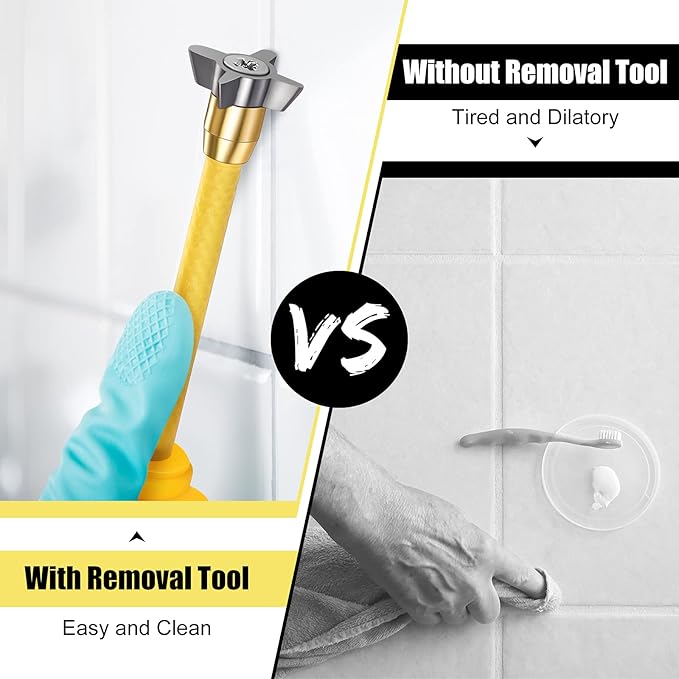 Zhengmy Grout Removal Tool 4 in 1 Grout Scraper Cleaning Remover Tool Scraper Cemented Carbide Alloy Head Tile Removal Caulking Cleaner for Floor Ceramic Tile Gaps