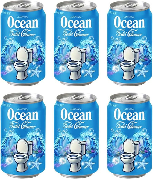 Beverage can Toilet Bowl Cleaner,Septic Toilet Bowl Tablets in Bottles, Automatic Long-Lasting Toilet Cleaner Bottle,Powerfully Cleans and Prevent Stain Build Up (3PC Ocean)