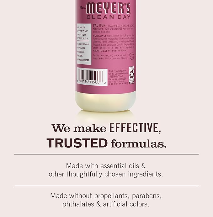 MRS. MEYER'S CLEAN DAY Room Spray, Mum Scent, 8 Fl Oz Bottle