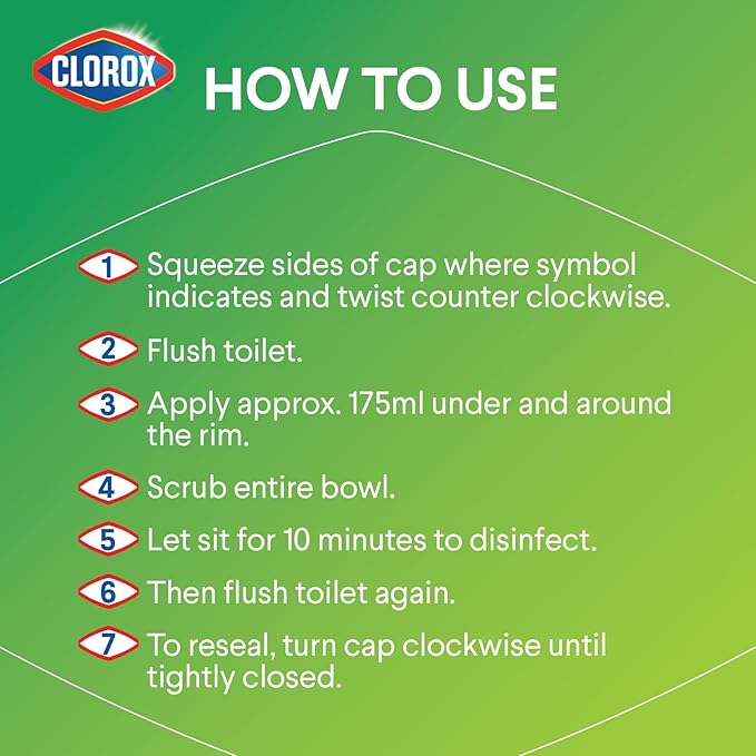 Clorox Toilet Bowl Cleaner, Fresh Scent, 24 Fluid Ounces