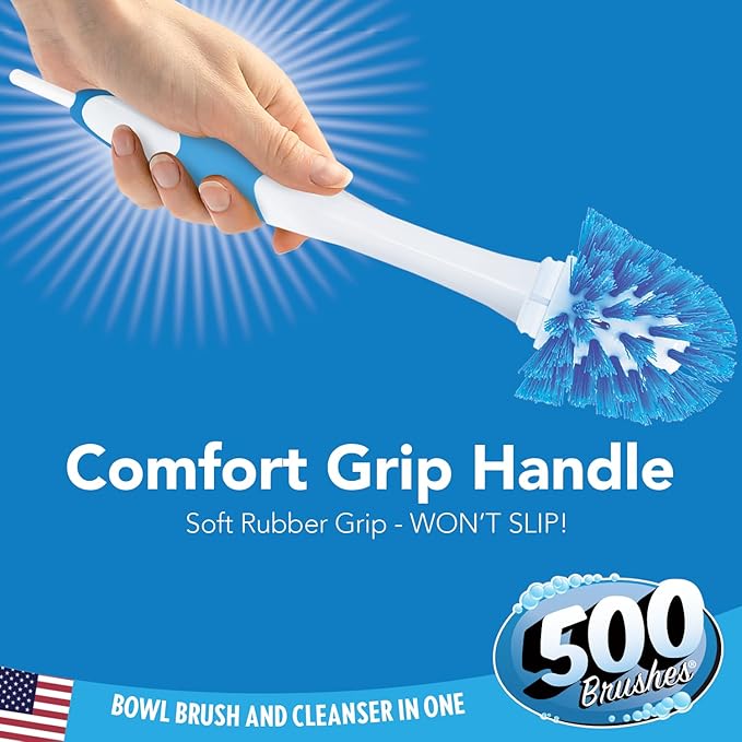 500 Brushes Blue Toilet Bowl Cleanser Tablet Refills, 9 Pack, Replacement Toilet Bowl Cleaner Tablets, Each Tablet Lasts Up to 4 Months