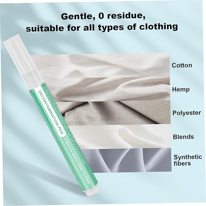 2PCS Bleach Pen for Clothing, 5ml Wash Free Stain Remover Pen, Portable Bleach Stick for Travel