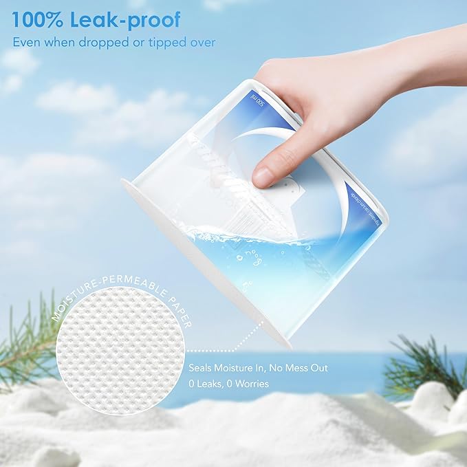 Moisture Absorbers 6 Packs, 10.8 Oz Efficient Humidity Absorber ＆ Odor Eliminator Boxes, Refillable Car Dehumidifier for Closet, Bathroom, Basement＆ RV, Fragrance Free