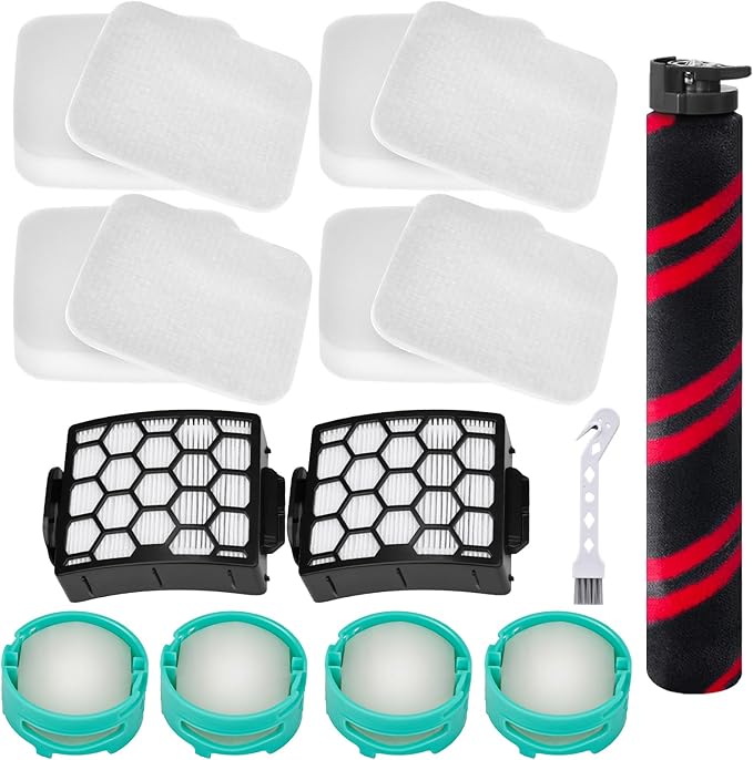 LA702 LA700 LA555 Brush Roller Filter Replacement Compatible with Shark Rotator Lift-Away Duo Clean PowerFins LA701 LA702 Upright Vacuum Cleaner Accessories Part, 16 Pack