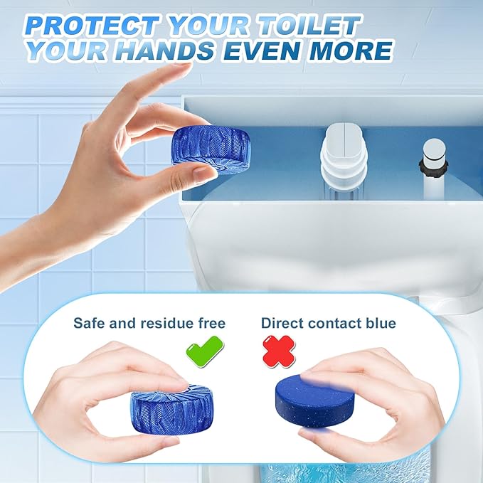 Blue Clean Bubbles Bathroom Bowl