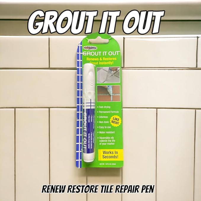 Grout It Out - Renew Restore Tile Repair Pen