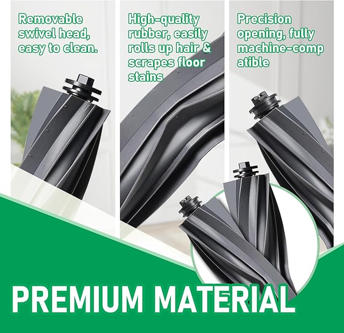 24 Pcs Replacement Parts for Dreame L10s Ultra Gen 2/ L10s Pro Ultra Heat/ X30 Ultra/for E30 Ultra Robot Vacuum and Mop, 2 Main Brush, 4 HEPA Filters, 6 Mop Pads, 6 Dust Bags, 6 Side Brush