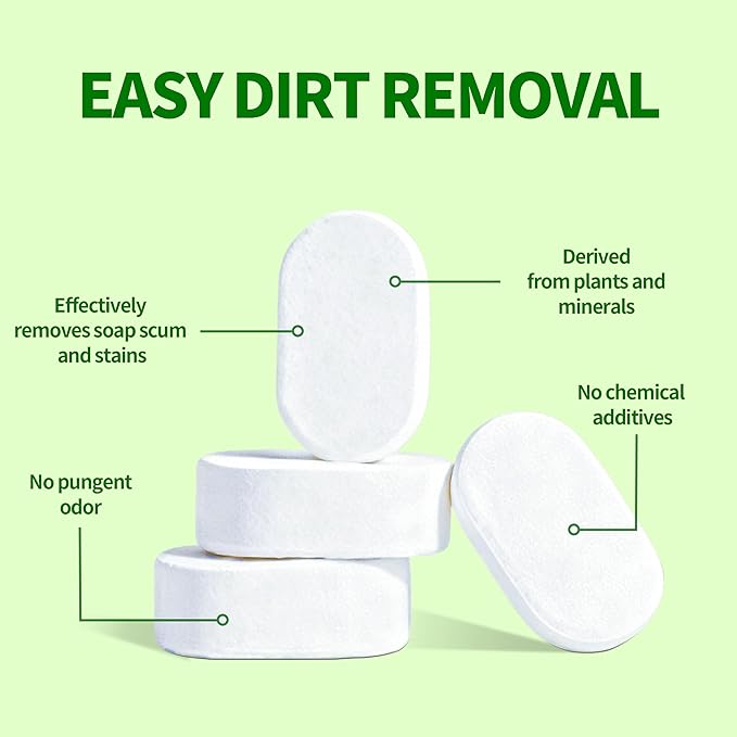 Bathroom Cleaner 6pack Cleaning Tablets for Bathtub Tabs Compatible with Whirlpool & Spa Bath System, Jets, Whirl Tubs