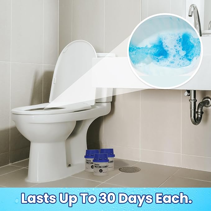 Toilet Bowl Cleaners, Automatic Toilet Bowl Cleaner Tablets, Long Lasting Toilet Cleaners for Inside The Bowl, In Tank Bowl Cleaner Easy To Use Toilet Tank Cleaner - 6 Months Supply - 6 Pack