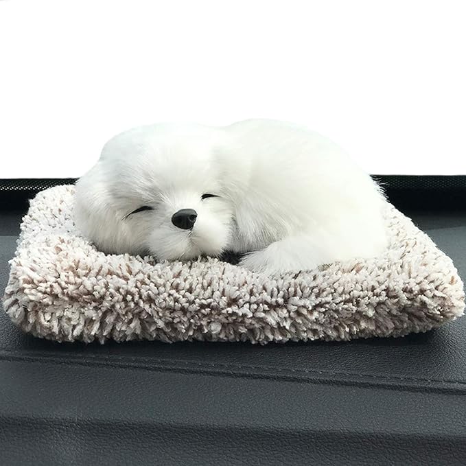 Ergocar Air Purifying Bags Air Freshener Cute Animals Bamboo Charcoal Odor Eliminator Car Decoration Car Air Dehumidifier for Eliminating Odors (Samoyed)