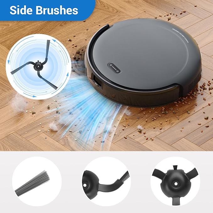 22 Pack Replacement Parts Compatible with for Eufy C10 Robot Vacuums Accessories kit, 2 Roller Brush, 6 HEPA Filters, 6 Side Brushes, 6 Dust Bags, 1 Clean Tool, 1 Screwdriver