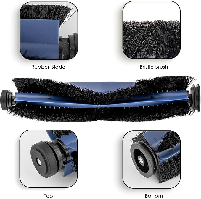(2 Pack) C20 Omni Roller Brushes Compatible With Eufy C20 Omni Robot Vacuum, Main Brush Accessories, Multi-Surface Brush, Replacement Parts, C20 Omni Brush Roller Kit