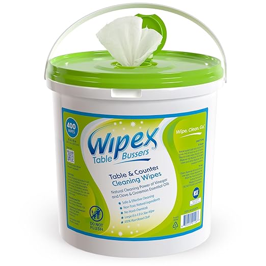 Restaurant Bundle - Get 400ct Wipex Table Bussers Natural Table Wipes and 100ct Individually Wrapped Hand Wipes