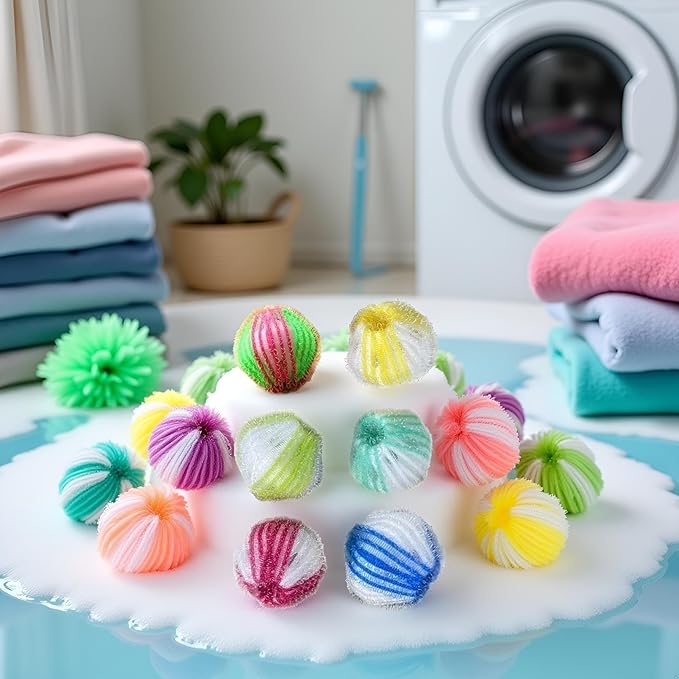 5 Pcs Hair Catcher Laundry Balls for Pet Hair, Reusable Hair Remover, Washing Machine Hair Laundry Ball Dryer for Clothing Dog Cat Pet Hair Remover for Lint Remover Washing Balls Household Supplies