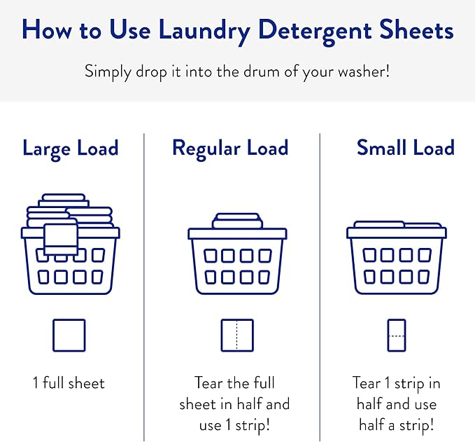 Clean People Laundry Detergent Sheets- Recyclable Packaging, Hypoallergenic, Stain Fighting, Works with All Machines including HE (384 Count, Fresh Scent)