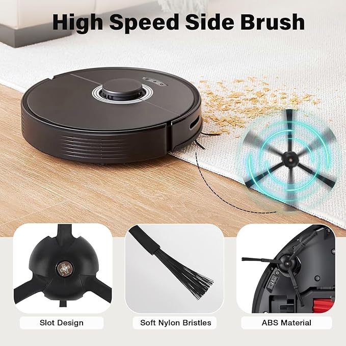 Accessories Kit for roborock S8 MaxV Ultra Robot Vacuum, 2 Main Brushes, 6 Dust Bags, 4 Mop Cloths, 4 Edge Mop Cloths, 4 Filters, 6 Side Brushes, 1 Self-Main Brush, 1 Cleaning Brush, 1 Screwdriver
