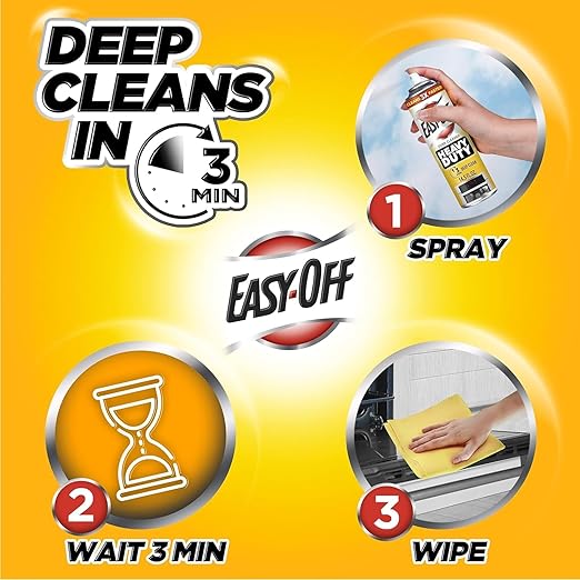 Easy-Off Professional Oven & Grill Cleaner, 144 oz (6 Cans x 24 oz)