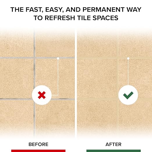 X-Protector Water Based Grout Marker - 2 PCS with 8 Tips, True Beige