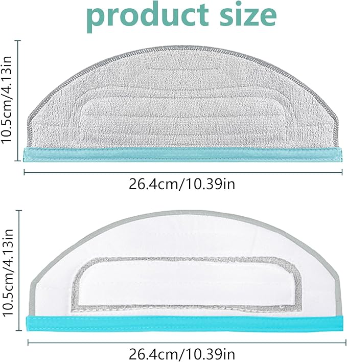 Mop Pad Replacement Part for Yeedi Cube for Yeedi CC Robotic Robot Vacuum Cleaner,6 Pcs Washable and Reusable Soft Microfiber Mop Pads Accessories