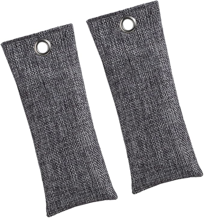 Pack Of 2 Bamboos Charcoal Shoe Deodorizers For Odor Elimination In Footwear Gym Bags & Closets With Natural Air Purifying B