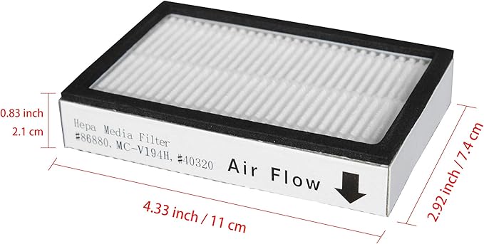 ATXKXE 3 Pack Replacement Exhaust Filter EF-2 for Kenmore Vacuum Cleaners Compares to 86880 and MC V194H,EF-2,3 pack