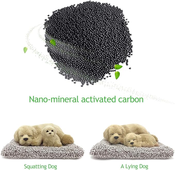 Ergocar Car Air Purifying Bags Cute Animals Odor Eliminator Bamboo Charcoal for Car Decoration & Eliminating Odors (Moka Horse-A)