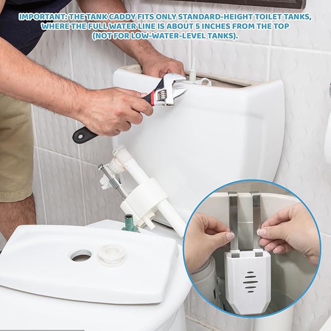 Toilet Bowl Tablet Holder, 2 Pcs Preventing Dissolved Residue From Polluting Water Tank, Easy Installation Without Tools, Long-Term Bathroom Maintenance Solution