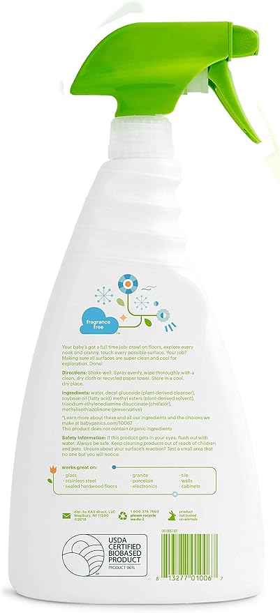 Babyganics Multi Surface Cleaner, Fragrance Free, 32 oz
