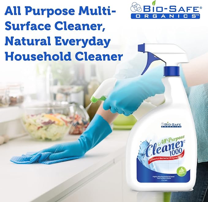 Bio-Safe Organics - Non Toxic Powerful Organic Cleaners All Natural Cleaners Combo Sampler Package - Carpet and All Purpose Cleaner 24 Oz.