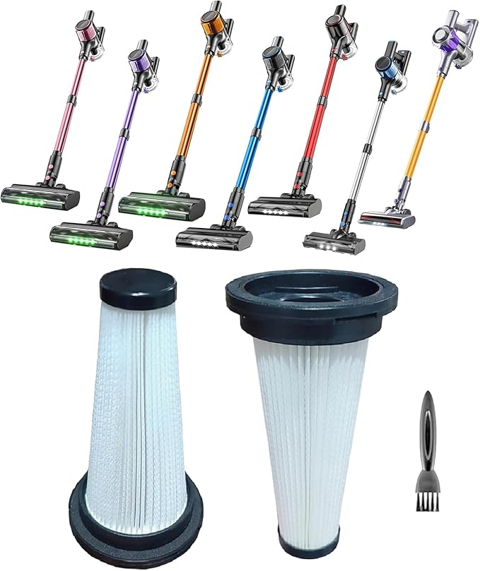 2Pack Hepa Filters Replacement Compatible with SUXIANGVAC Cordless Vacuum A27, Washable Filters Compatible with VOKENE& VICEASE& OIRFND A27& TITIPOY A27 Series
