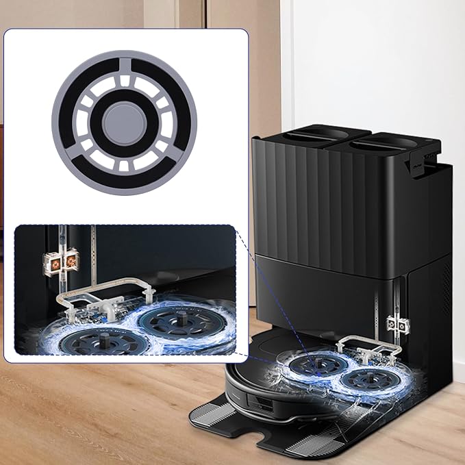 Mop Pad Plate Accessories for Roborock Q Revo, Qrevo MaxV, Qrevo S, Qrevo Pro, Qrevo Master Vacuum Cleaner - Vacuum Pad Board Holder Replacement Mop Tray Part Attachment