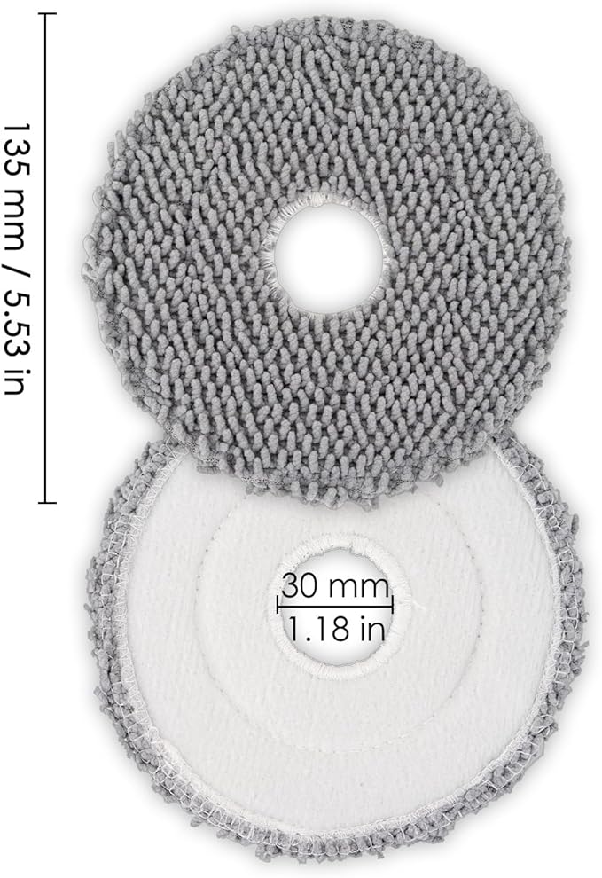 (4 Pack) Plus 505 Combo Replacement Mop Pads Compatible with iRobot Plus 505 Combo robot + AutoWash dock/Plus 405 Combo Robot Vacuum, Mop Cloths Accessories