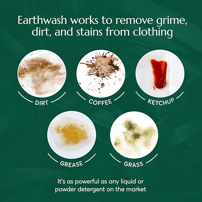 earthwash Laundry Sheets, Ocean Breeze (32 Loads), The Perfect Hypoallergenic Plastic Free Detergent Strips, Ideal for TravelHome. Biodegradable-Easy Dissolve, True Eco-Wash, 32 Count (Pack of 1)