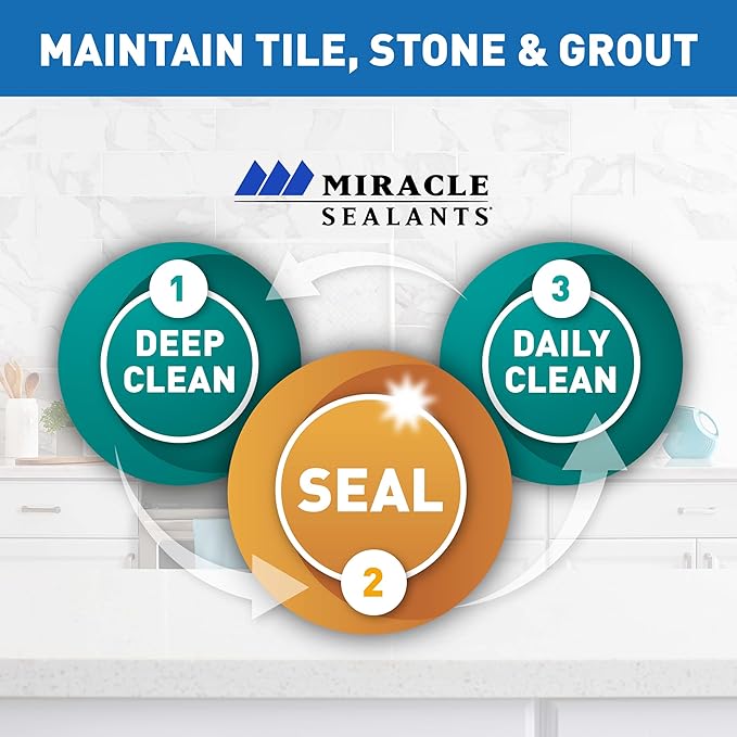 Miracle Sealants Heavy Duty Miracle Grout Cleaner Spray for Natural Stone, Marble, Tile & Grout, Quart
