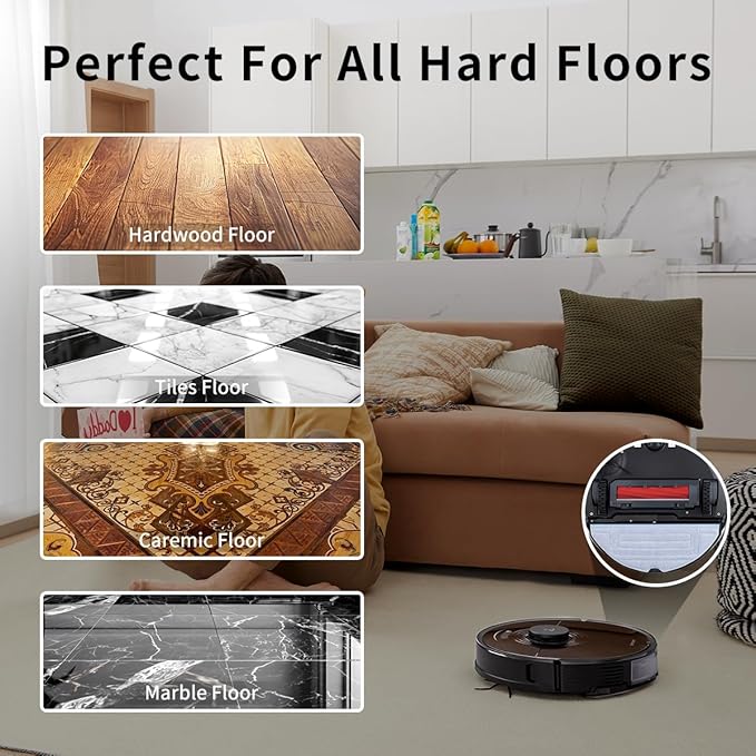 4Pcs Microfiber Mop Cloth Pad for Roborock S8+, S8,S7, S7+, S7 Pro,S7 Max Ultra, S7 MaxV, S7 MaxV Plus, S7 MaxV Ultra Robot Vacuum,Washable Mopping Cloth Accessories
