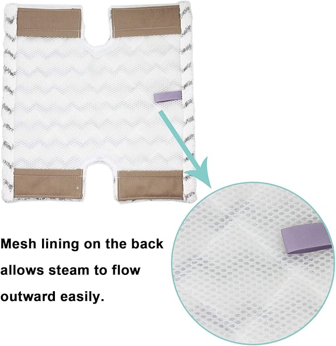 Extolife 3 Pack Steam Mop Replacement Pads for Shark Lift-Away Pro & Genius Steam Pocket Mop System S3973 S3973D S3973WM S5001 S5002Q S5003A S5003D S5004 S5004W S6001W S6002 S6002C S6003D S6003W