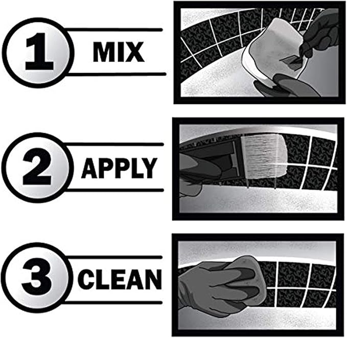 Pool Patch White Pool Tile Grout Repair Kit, 3-Pound, White