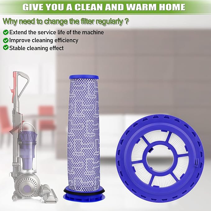 Filter Replacement for Dyson DC41 DC65 DC66 UP13 UP20 UP30 Hepa Post-Motor Filter & Pre-Motor Filter, Multi Floor, Animal and Ball Vacuums Ball Animal 2 Ball Animal 3. Part#920769-01 & 920640-01