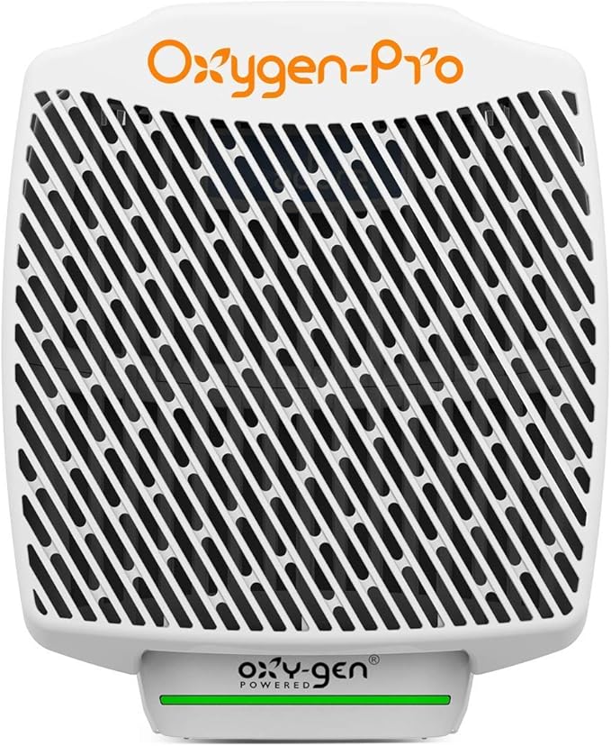 Oxygen-Pro - Fragrance Dispenser, Commercial Air Freshener and Deodorizer, Wall Mounted, Battery Operated Automatic Dispenser, Odor Eliminator and Fragrancing System (6 Pack)