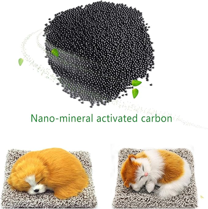 Ergocar Air Purifying Bags Air Freshener Cute Animals Bamboo Charcoal Odor Eliminator Car Decoration Car Air Dehumidifier for Eliminating Odors (Husky)