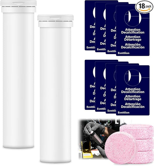 Decalcification Tablets Compatible With Truma Aquago - 18 Tablets,RV Fresh Water Tank Treatment For Truma Aquago Water Stains And Stubborn Dirt Inside The Hot Water Heater.