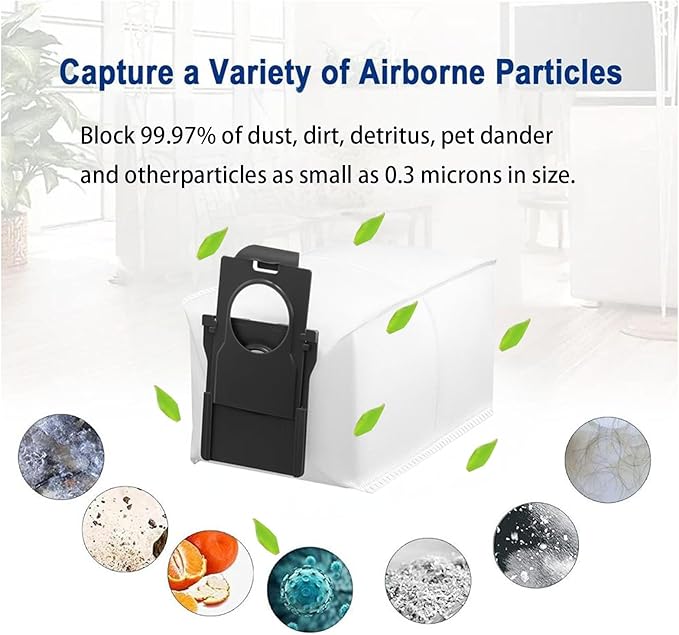 Replacement Dust Bags Compatible With Mova P50 pro Ultra / P10 Pro Ultra / P10 Ultra / S20 Ultra Self-Empty Station Vacuum Cleaner, Spare Parts Accessories