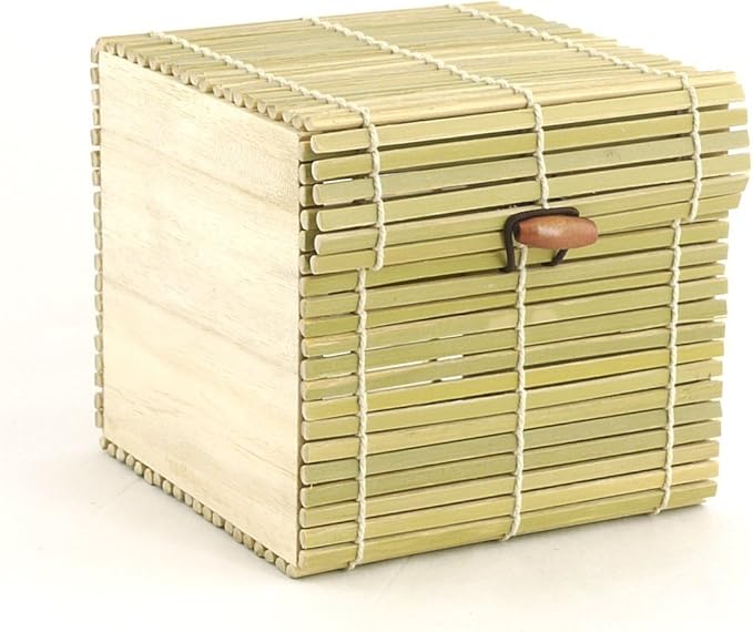 BambooMN Granulated Bamboo Charcoal Odor Absorber Bag in Decorative 4" Green Box, 4 Sets