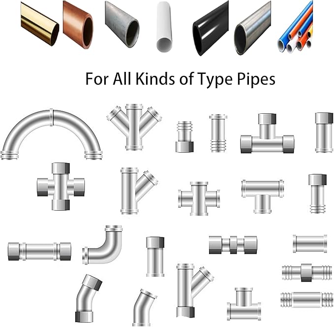 Electronic Water Descaler System Whole House Water Descaler Alternative Electronic Salt Free Hard Water Conditioner Remove Limescale Prevent Deposits Build Up Suitable for Various Pipes