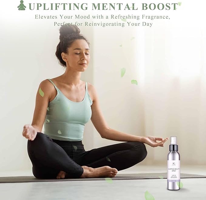 Pillow Ritual Aromatic, Calming Relaxing Pillow Mist, Linen and Fabric Sleep Spray, Infused with Natural Essential Oils for Bedtime Routine, Eucalyptus &Tea Tree, Aluminium Bottle 4.05 oz