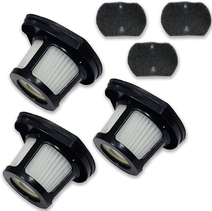 PUREBURG Replacement Filter Compatible with Bissell 2390 2390a 2389 2284W Pet Hair Eraser Lithium Ion Cordless Hand Vacuum,3-Pack HEPA and Mesh Frame Filter