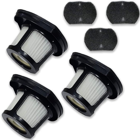 PUREBURG Replacement Filter Compatible with Bissell 2390 2390a 2389 2284W Pet Hair Eraser Lithium Ion Cordless Hand Vacuum,3-Pack HEPA and Mesh Frame Filter