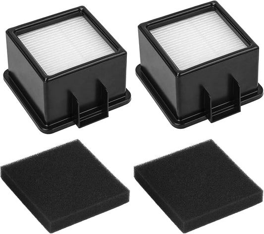 F43 Vacuum HEPA Filter Replacement Dirt Devil UD20005 UD20010 Easy Lite Cyclonic Quick Vac FOR Dirt Devil 2PY1105000 1PY1106000 HEPA Filter and Foam Filters - 2 Pack